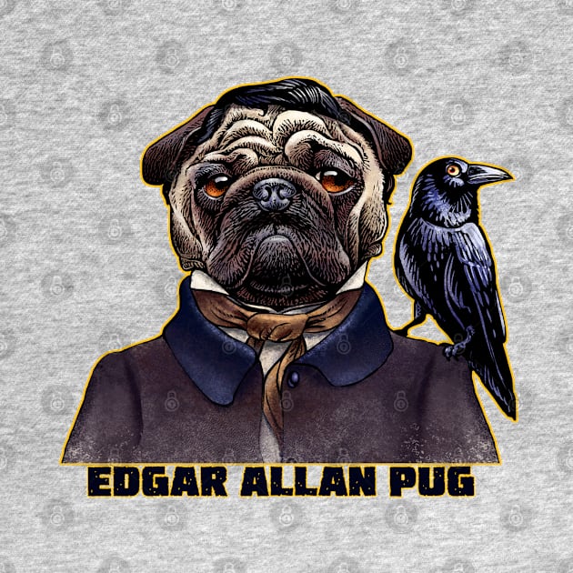 Edgar Allan Pug by ChetArt